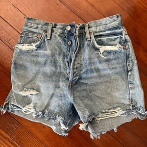 Agolde Dee High-rise Denim Short
